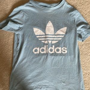 light blue adidas tee
